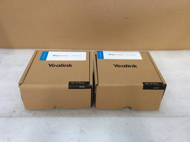 Yealink W76P DECT IP Phone System New w/box (Lot of 2)