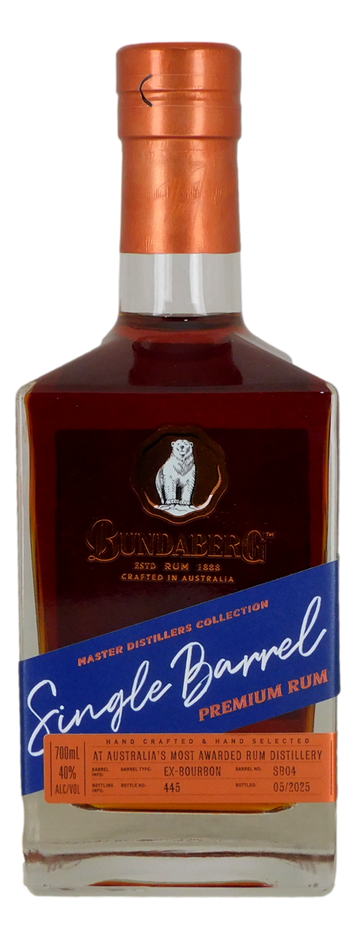 MDC Bundaberg Single Barrel Premium Rum (1x 700mL)