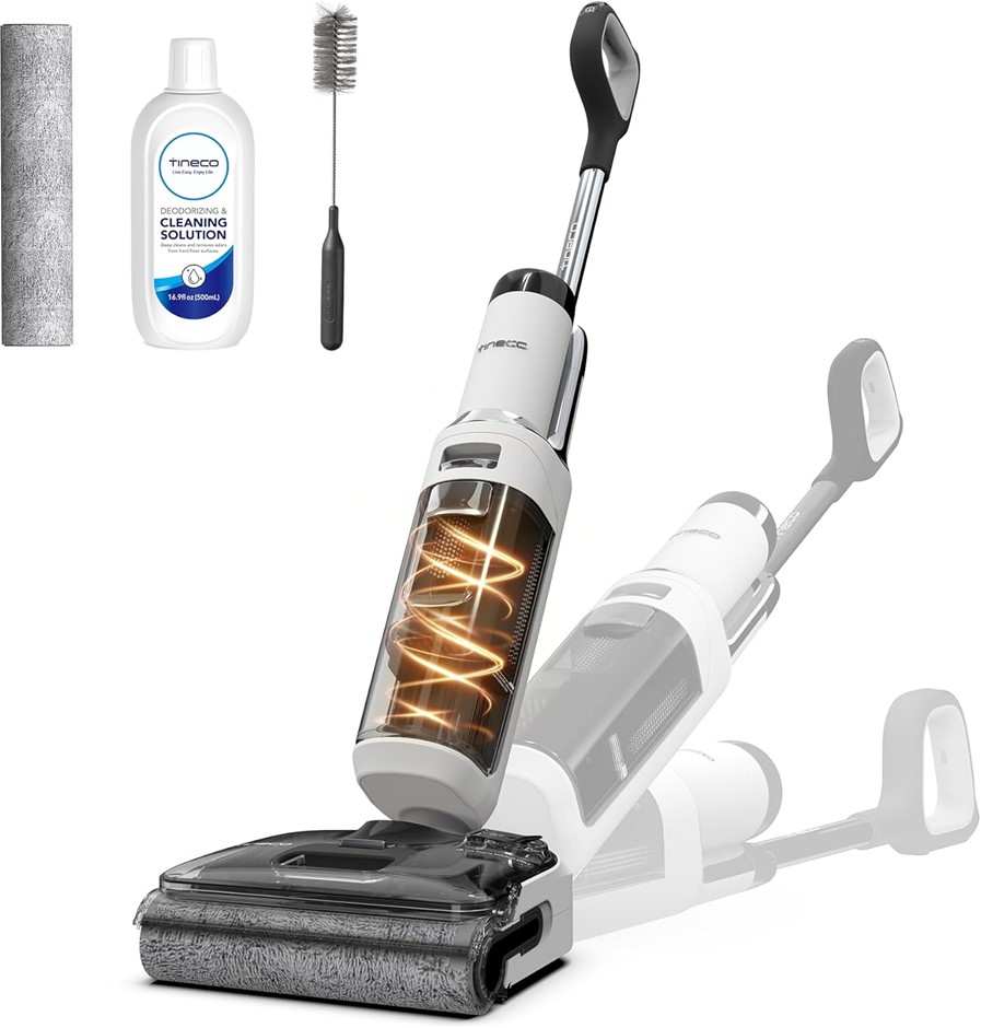 TINECO Floor ONE Stretch S6 Wet Dry Vacuum Cleaner, 180°Lay-Flat, 13cm Comp