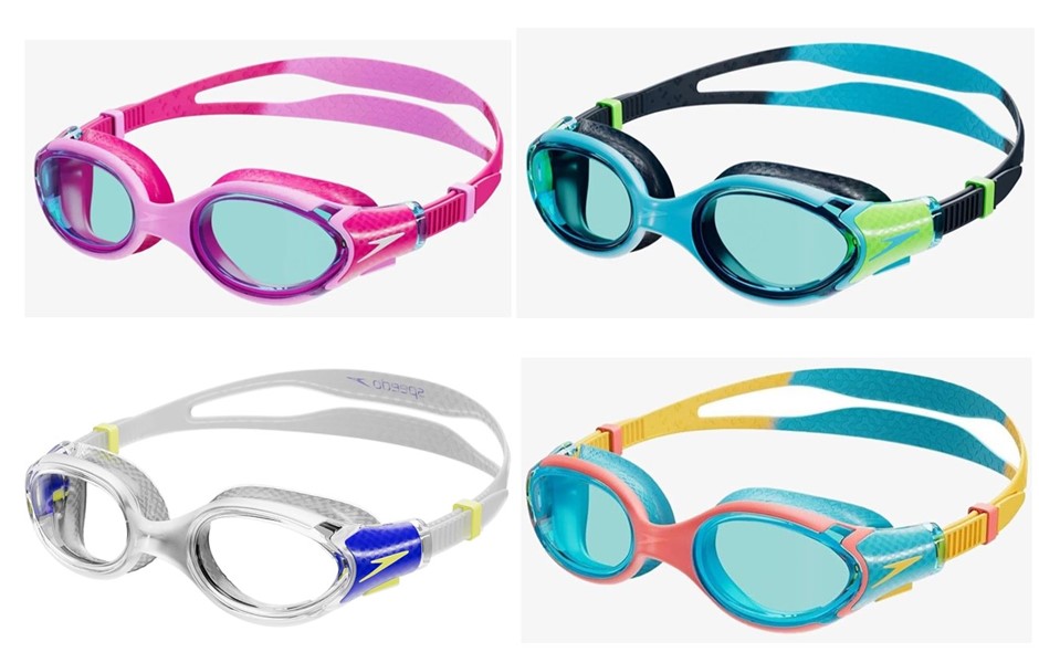4 x Assorted SPEEDO Unisex Kids Biofuse 2.0 Goggles, For 6-14Yrs, Comprisin