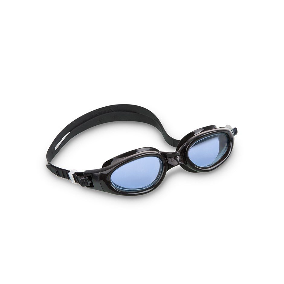 3 x INTEX Pro Master Swimming Goggles, Black/Blue.