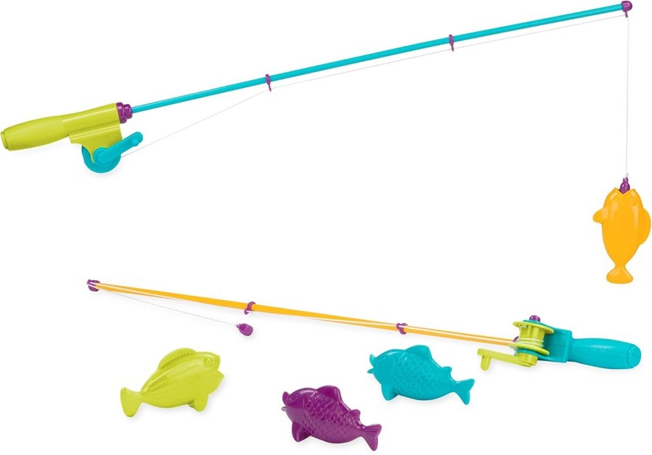 2 x BATTAT Shape Sorter House by Battat Travelling Fishing Set by Battat, O