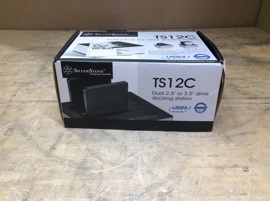 SilverStone TS12C USB 3.1 Type-C Dual-Bay SATA Hard Drive Docking Station