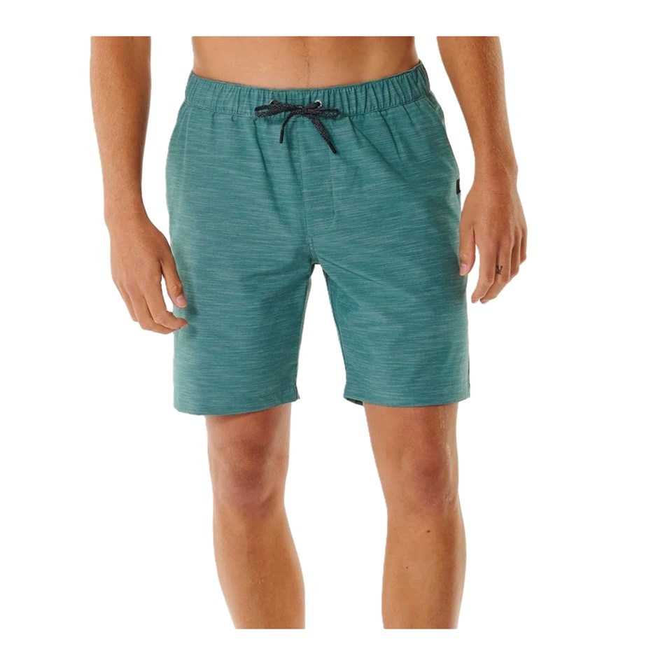 RIP CURL Men's Jackson Volley Boardwalk Shorts - Washed Green, Size 2XL. RR