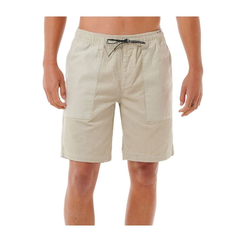 RIP CURL Men's Archive 19" Cord Volley Shorts, Size L, Bone (3021). RRP: $7