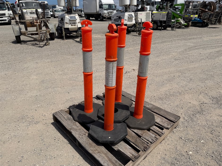 4 x Safety Bollards