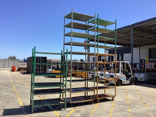<p>Industrial Metal Shelving, Qty x 3</p>