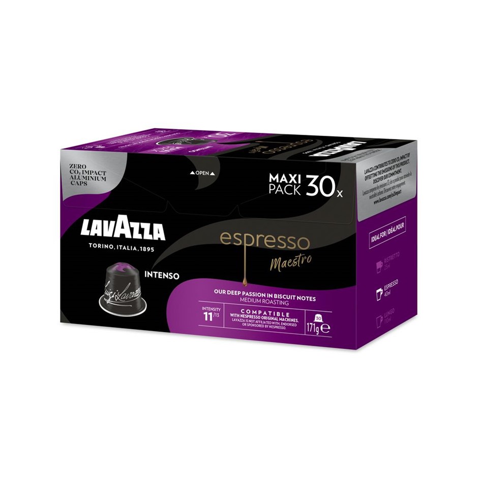4 x Pack of 30pc LAVAZZA Expresso Maestro 'Intenso' Capsules, 171g, Intensi