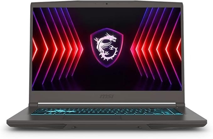 MSI Thin 15 Gaming Laptop 2024, 15.6" FHD IPS 144Hz, Intel i5-12450H 8-Core