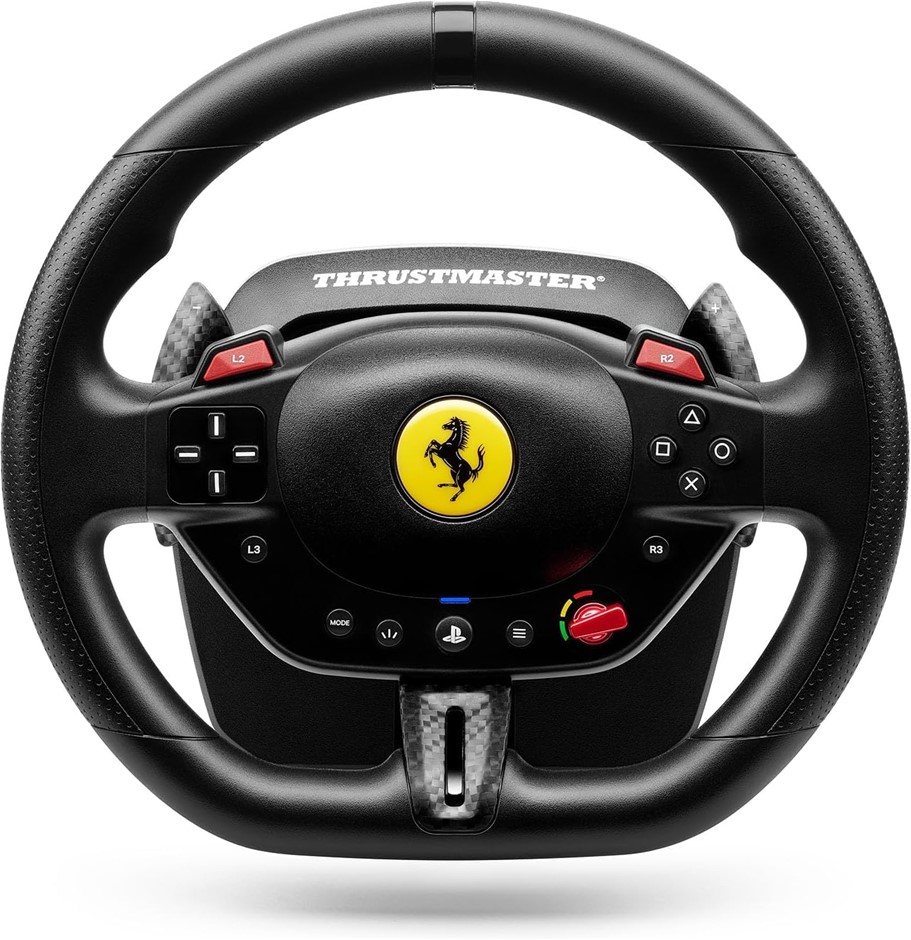 THRUSTMASTER T98 Ferrari 296 GTB, Racing Wheel for PS5, PS4, PC. NB: Used.