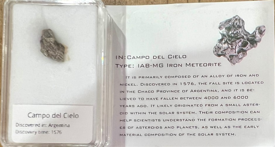 Campo Del Cielo IronMeteorite Rare discovered in 1567in Chaco province Arge