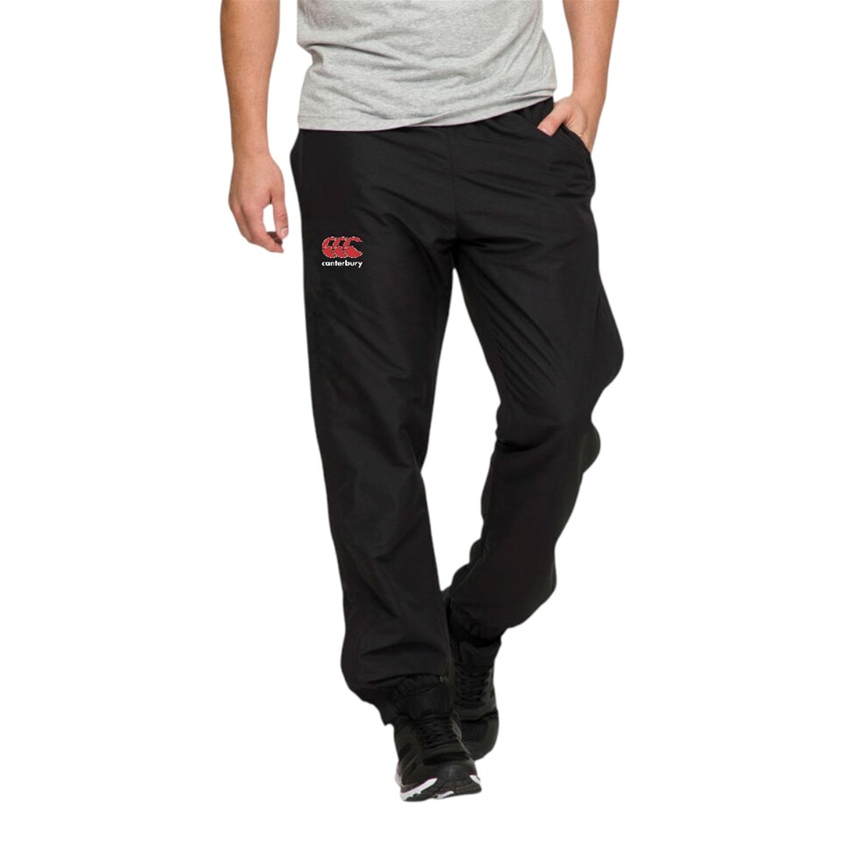 CANTERBURY Men's CCC Zip Track Pant, Size M, 100% Polyester, Black (989), Q