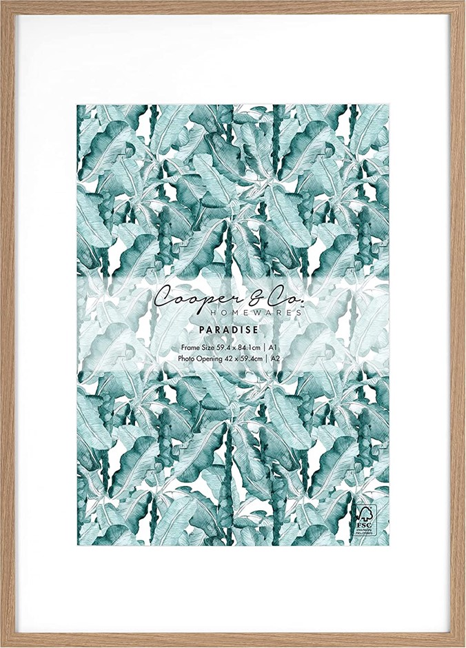 COOPER & CO. 59.4 x 84.1 cm Matt to 42 x 59.4 cm Premium Paradise Wooden Ph