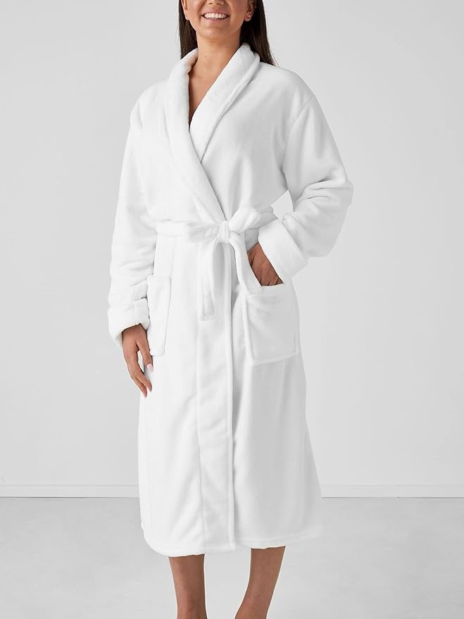LINEN HOUSE Plush White Adults Extra Large Bath Robe