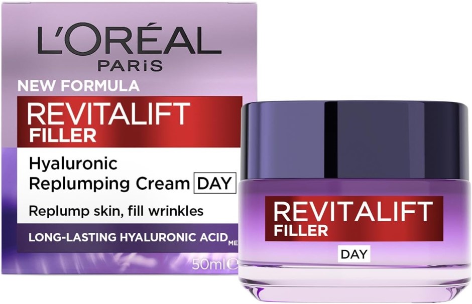 L'Oreal Paris Revitalift Filler Anti-Ageing Replumping Day Cream 50ml, Face