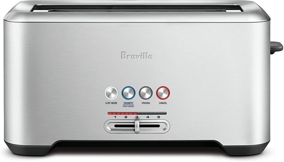 BREVILLE Lift and Look Toaster, Brushed Stainless Steel, 1800W, Model: BTA7