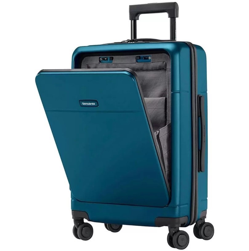 SAMSONITE Sentinel Carry On Luggage, 55cm, Blue.