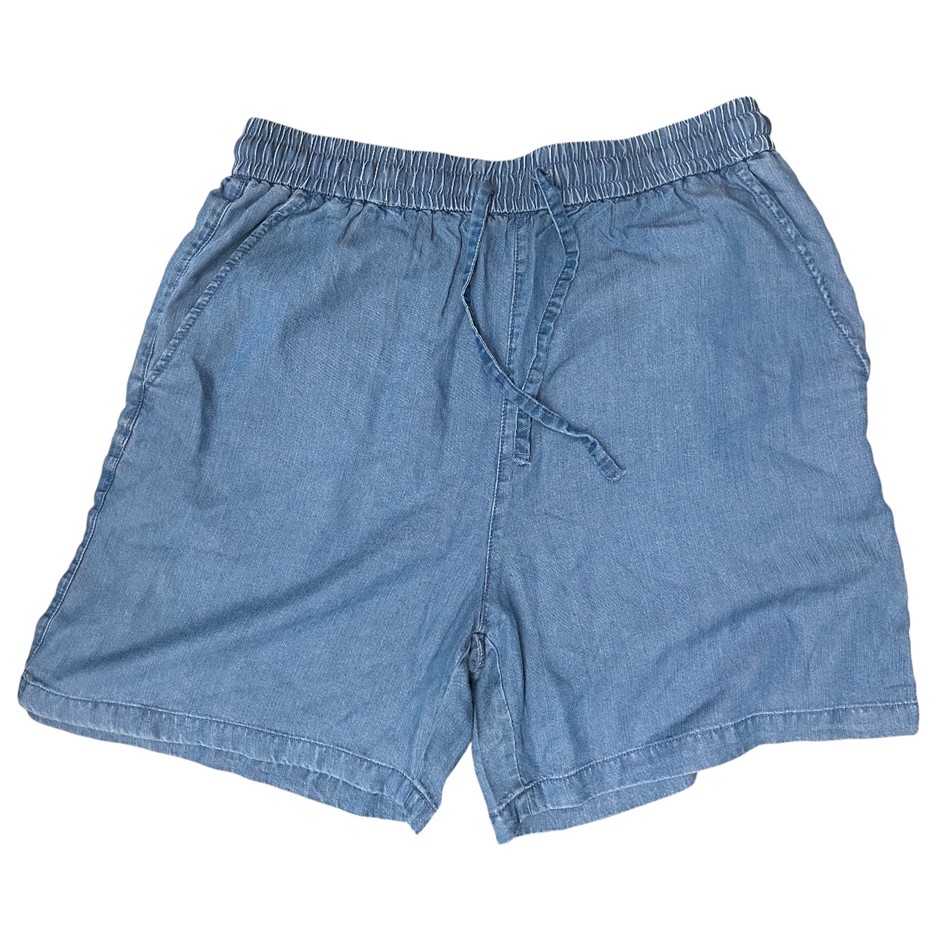 ADVENT Women's Shorts, Size L, 100% Lyocell, Mid Blue.