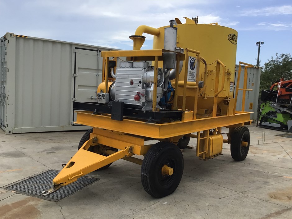Birrus Diesel Vacuum Pump BE35  on a Birrus Built Articulate Trailer