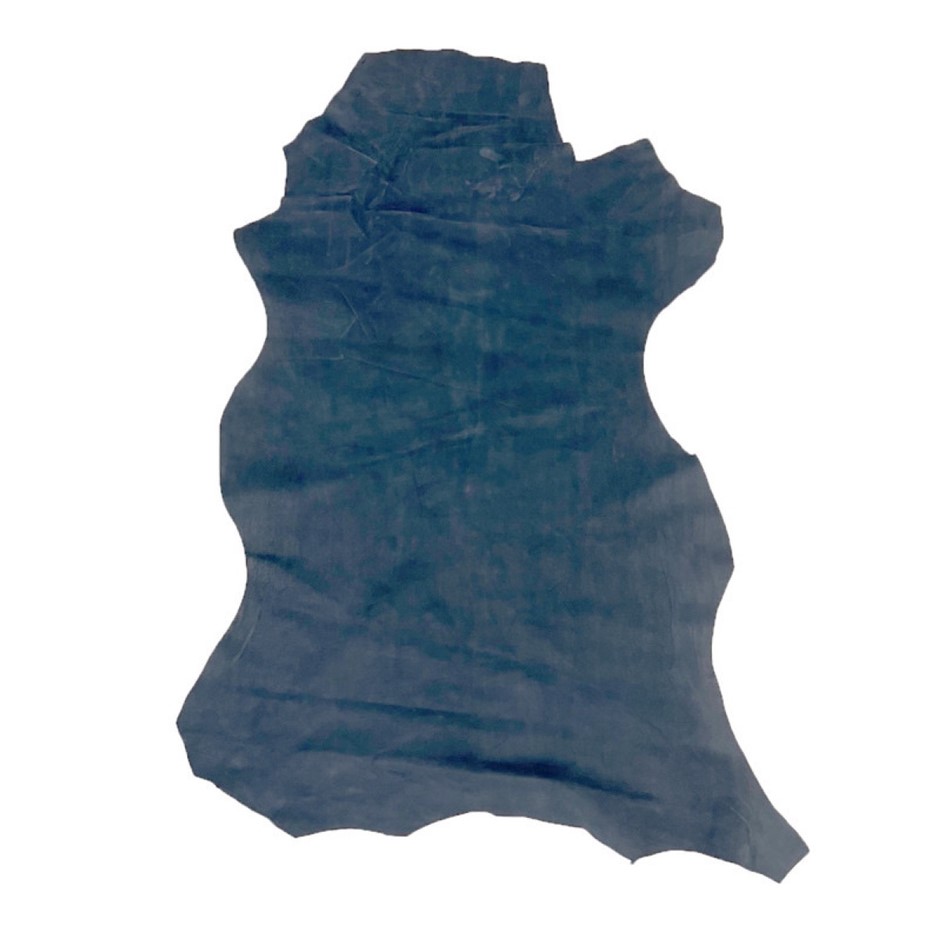 5sqft Top Grade Navy Colour NuBuck Lambskin Leather Hide