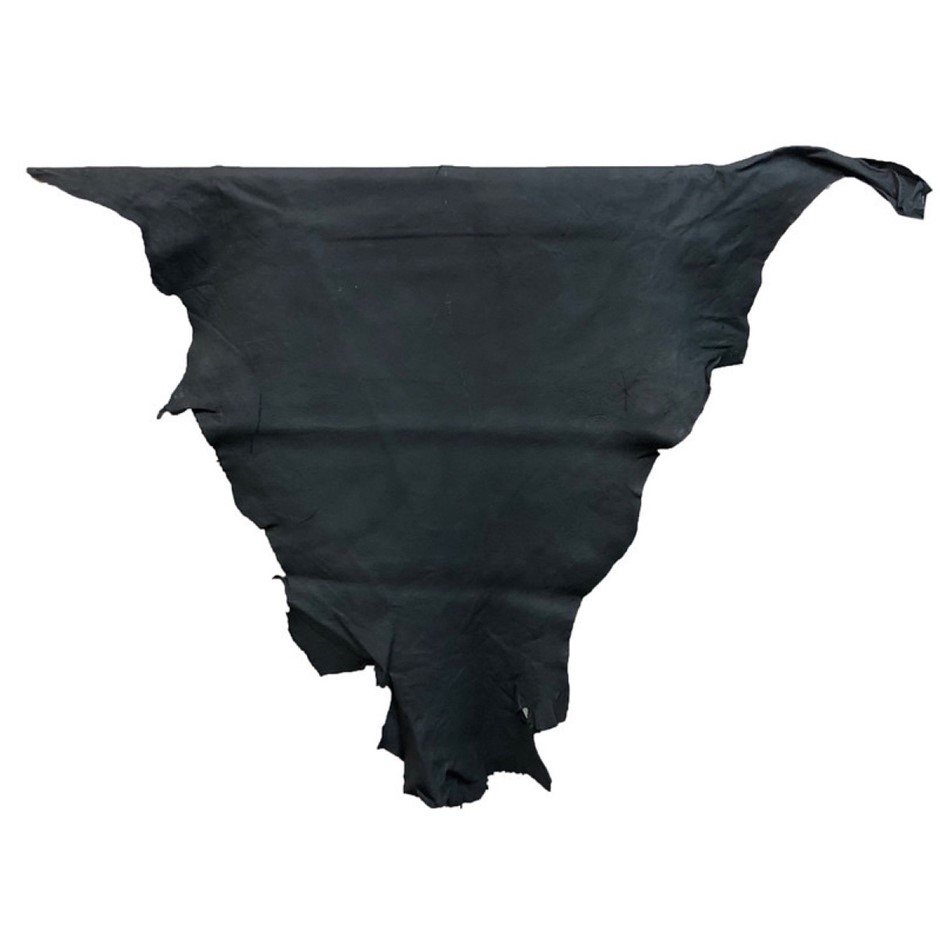 6sqft Natural Black Matte On Kangaroo Leather Hide