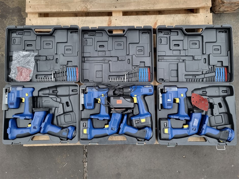 18V Power Tool set of 4pc x 3 units
