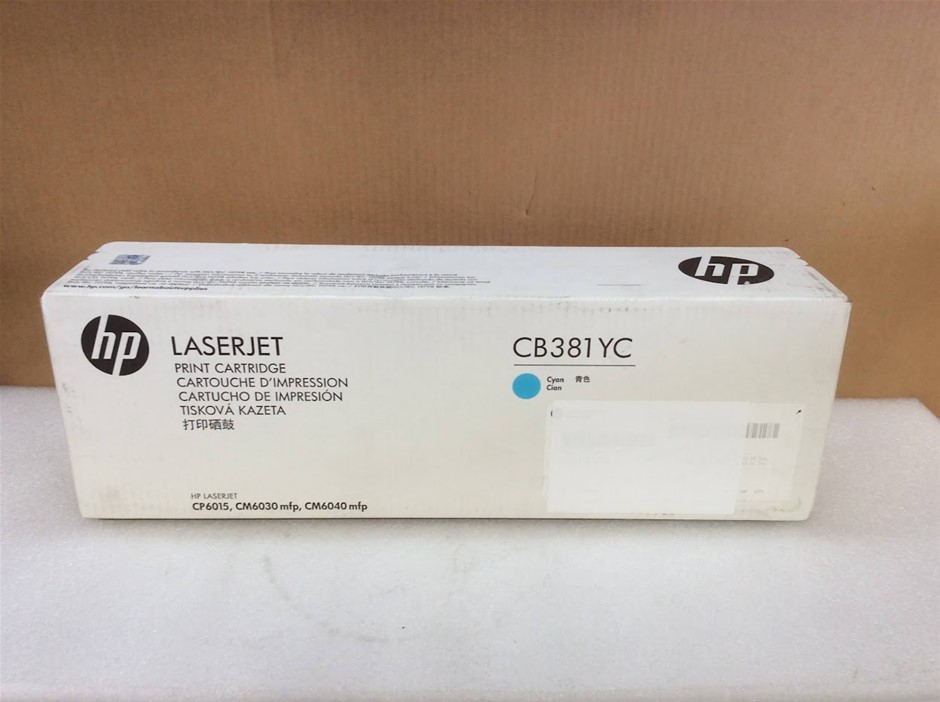 HP CB381YC LaserJet Cyan Print Cartridge - New