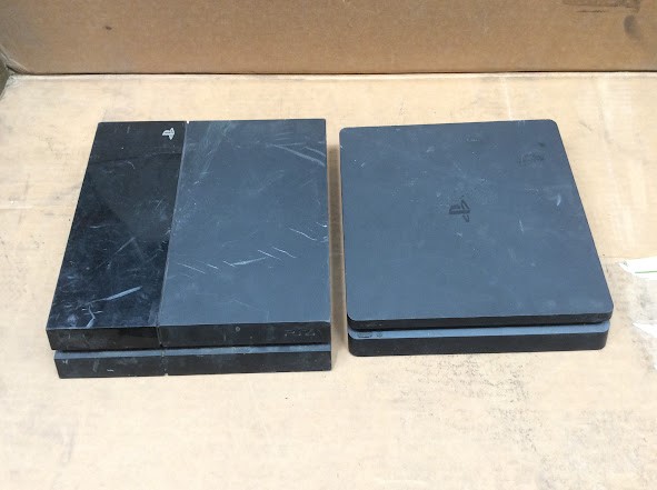 Sony PlayStation 4 CUH-1102A&CUH-2202A Consoles (Lot of 2)