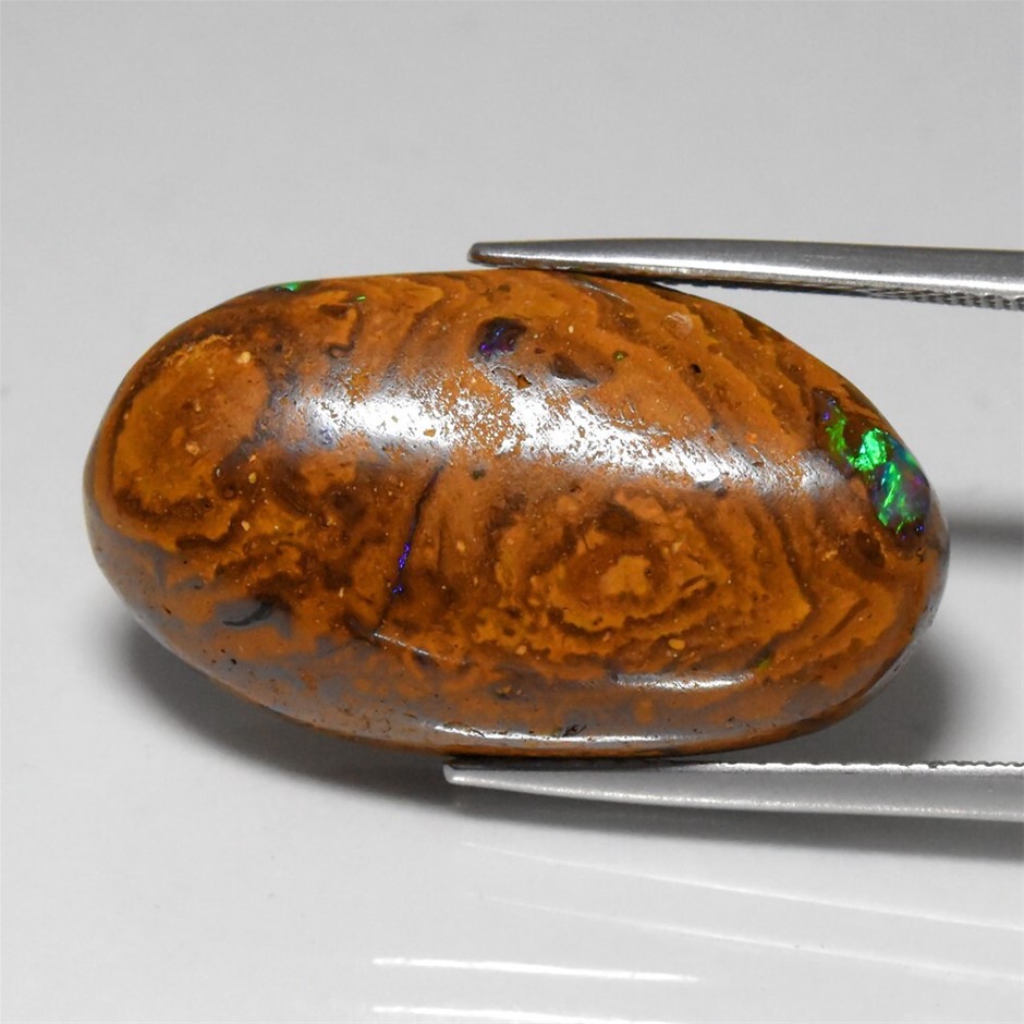 21.74ct Oval Cabochon Winton Matrix Boulder Opal Gemstone - 1Pc