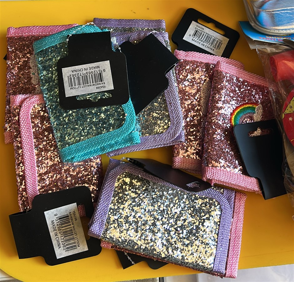 7x Kids Glitter Wallets