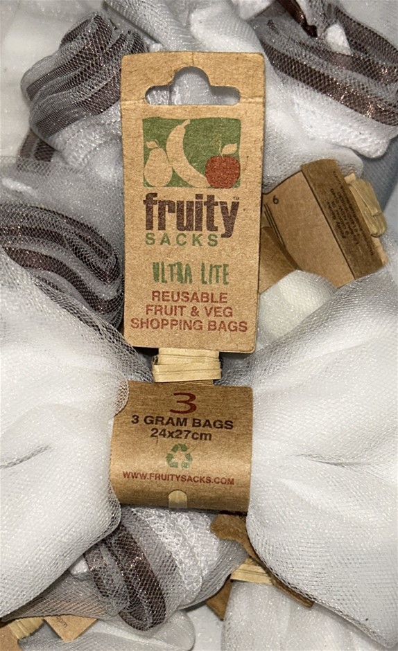 10x Packs of Ultra Lite Reusable Fruit & Veg Shopping Bags