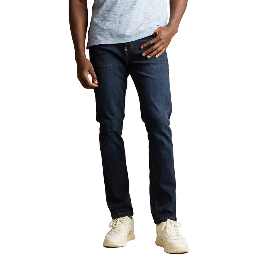 ENGLISH LAUNDRY Men's Harrow Straight Jeans, Size 30x30, 98% Cotton, Dark I