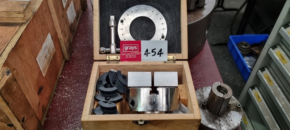 100mm 4 Jaw scroll chuck and accessories