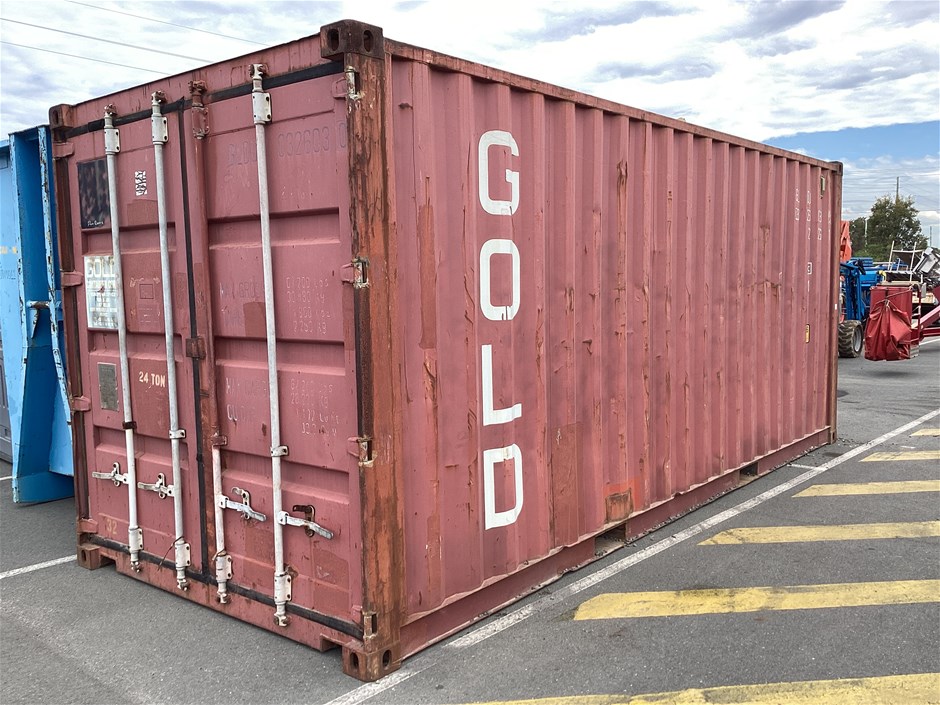 <p>Gold Container Corp 20 Foot Shipping Container and Contents</p>