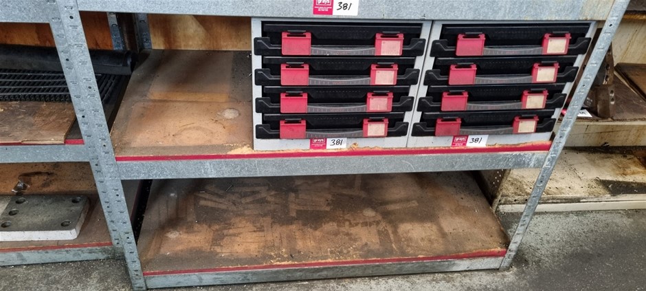 Wurth 4 Draw Cabinet - Empty- 2 Off and Table