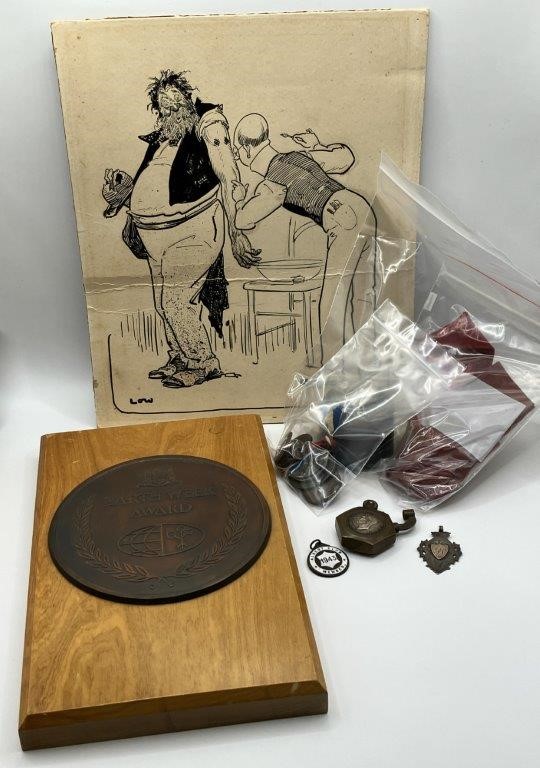 Approx. 17 x Asstd AU & World Badges, Plaques, Dies & Drawing c. 1900s