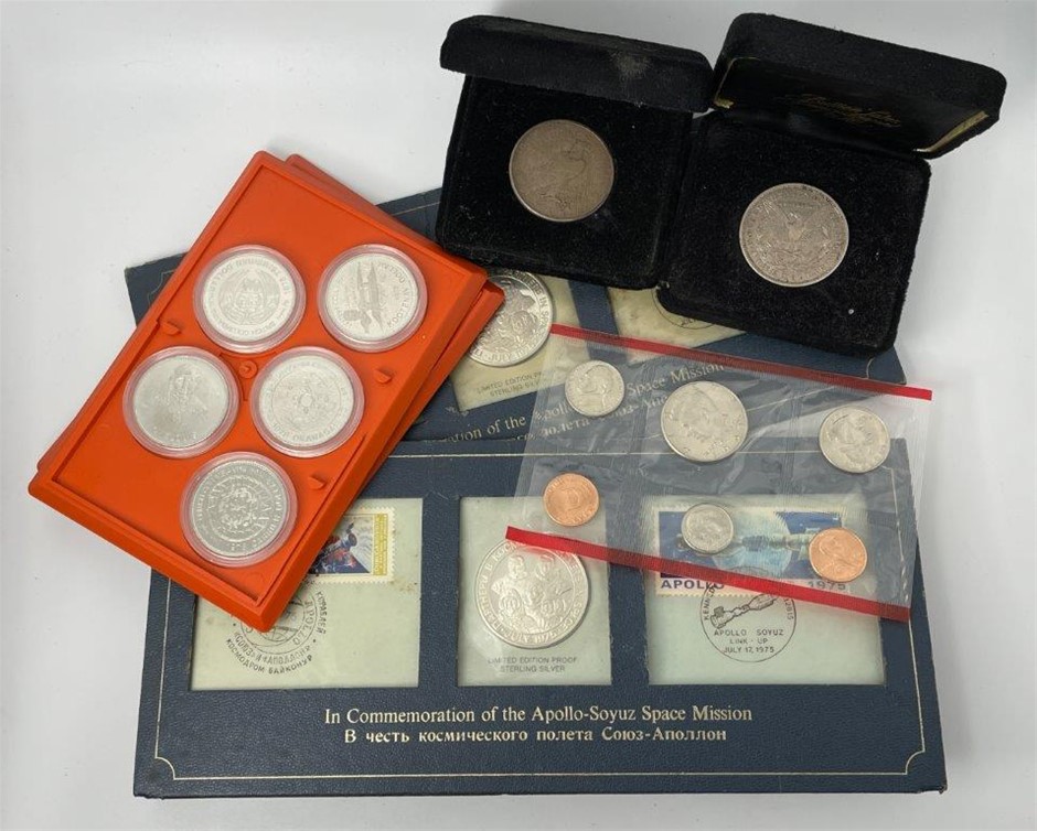 <b>6 x Asstd. U.S.A & Canada Commemorative & Proof Coins/Medals