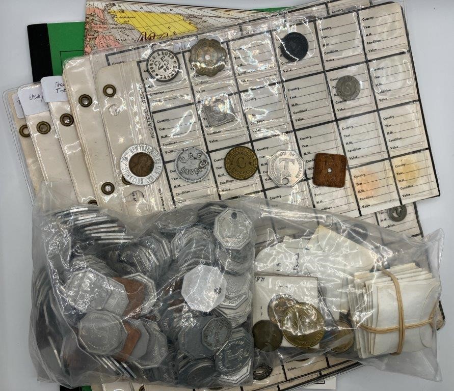 Approx. 432 x Asstd World Tokens & Catalogues, mostly AU