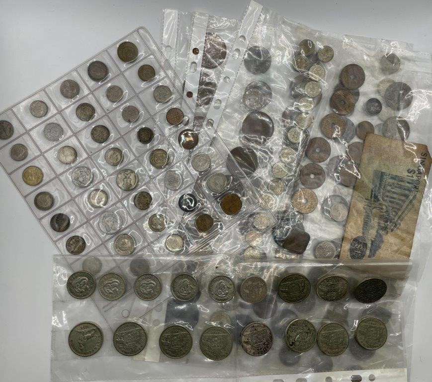<B>Approx. 176 x Asstd World Coins of Various Nations, Mostly Post 1900s