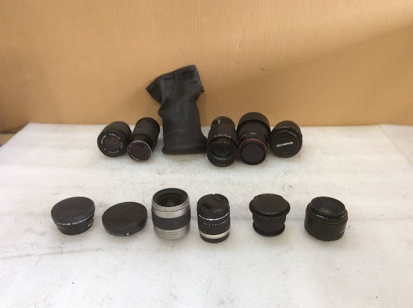 Olympus Mixed Brand and Model Camera Lenses(Lot of 12)