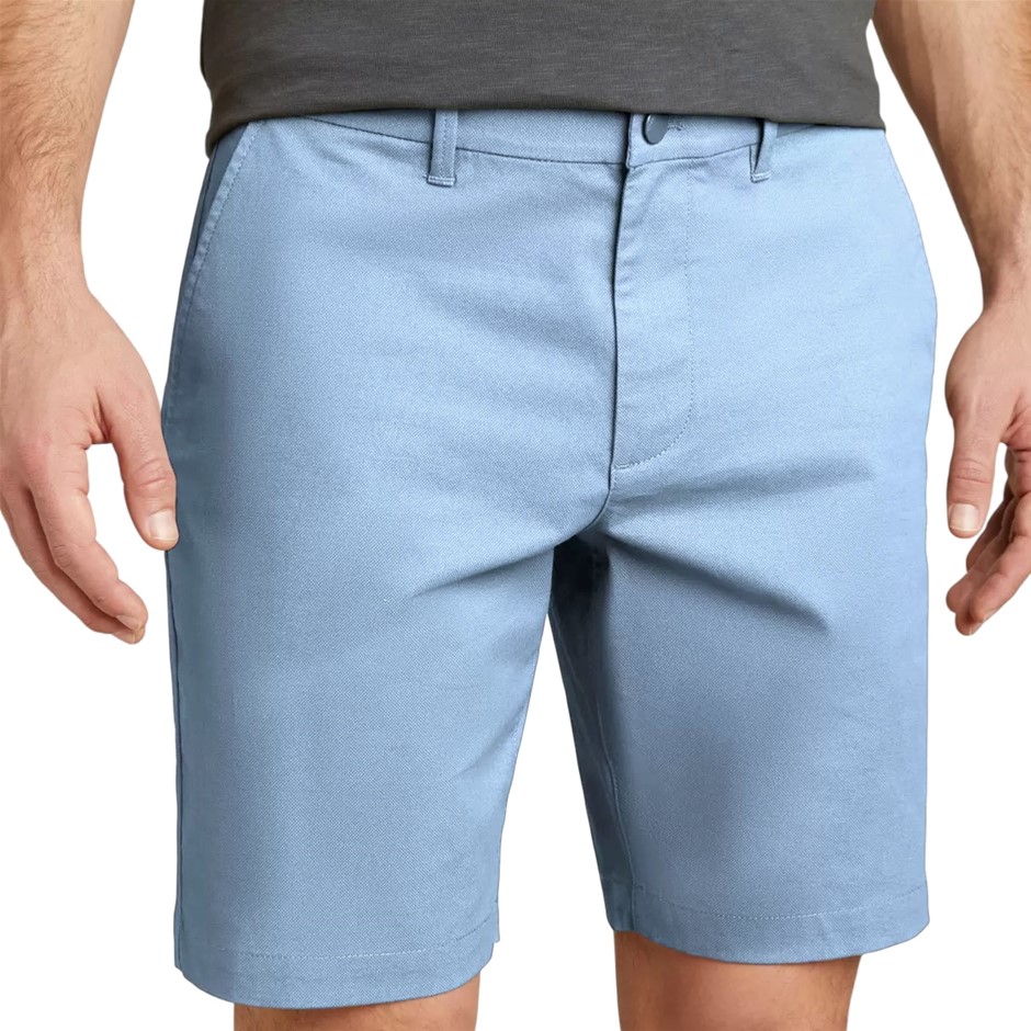 ENGLISH LAUNDRY Men's Flat Front Short, Size 42, 98% Cotton, Light Blue. B