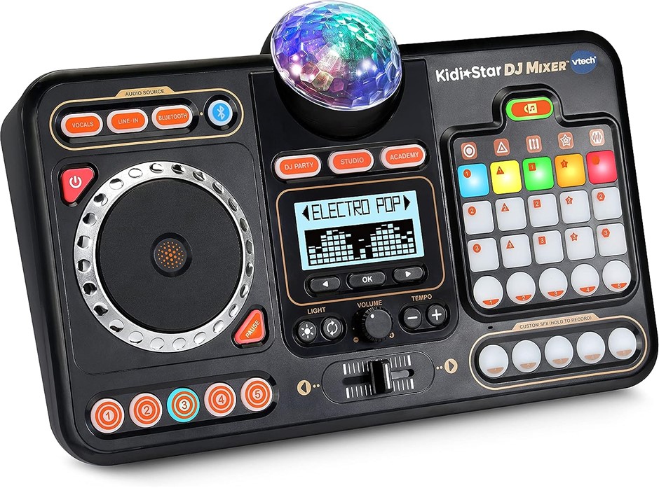 VTECH KidiStar DJ Mixer, Black.