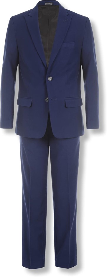 Calvin Klein Boys' 2-Piece Formal Suit Set, Infinity Blue, 14