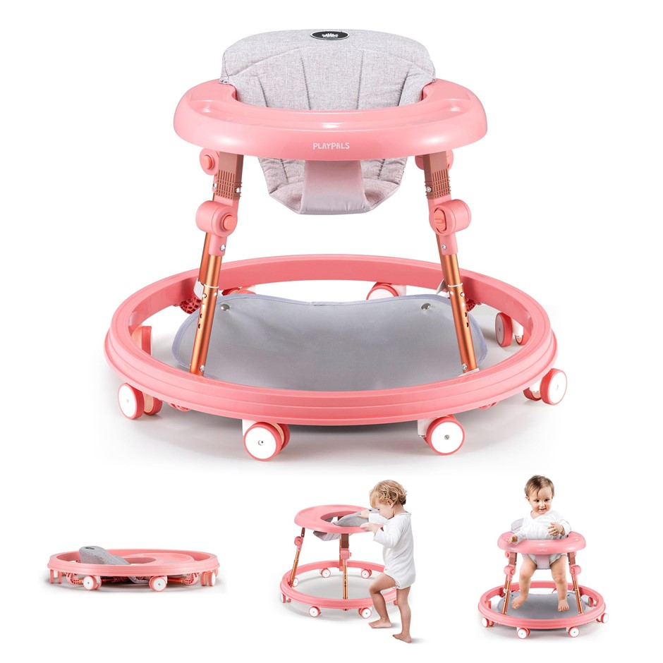 PLAYPALS 3-in-1 Baby Walker, Baby Walkers 6-18 Months with Removable Footre