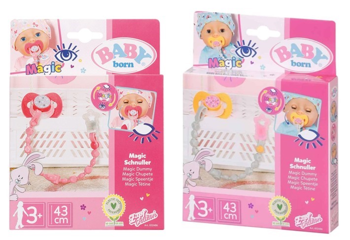 22 x BABY BORN Magic Dummy With Chain Set, Includes 10 x Pink & 12 x White.