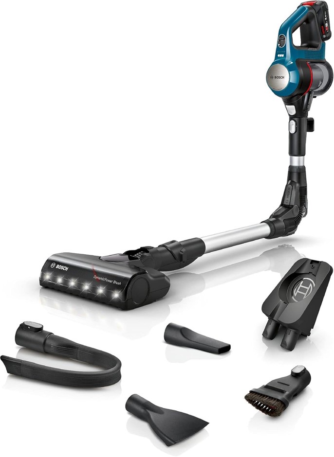 BOSCH Unlimited 7 Cordless Vacuum Cleaner, 3.0 Ah Exchangeable Battery, Fle