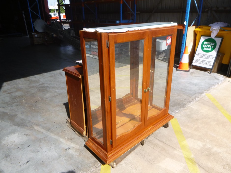 <p>display cabinet with Glass shelves & bedside drawer</p>