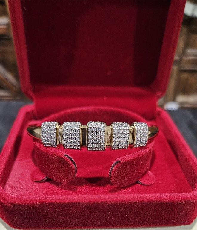 18KGold Filled /Italy Stamped  Bangle -58mm