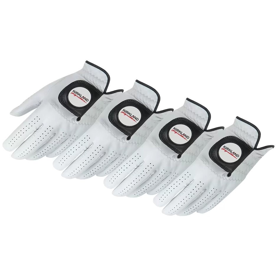 SIGNATURE Mens Premium Golf Left Gloves, Medium, 4 Pack. NB: Damaged packag