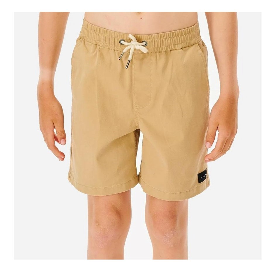 RIP CURL Boy's Epic Volley 16" Shorts Size 8, Khaki (2145). RRP: $49.99.  B